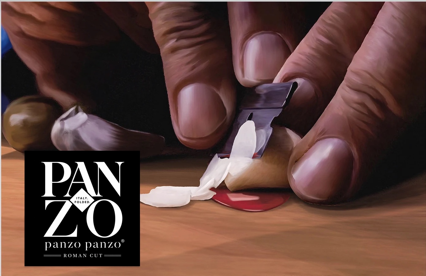 Garlic being prepared by hand for Panzo Panzo